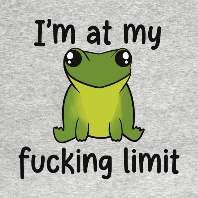 I’m At My Limit Funny Frog by SkullFern
